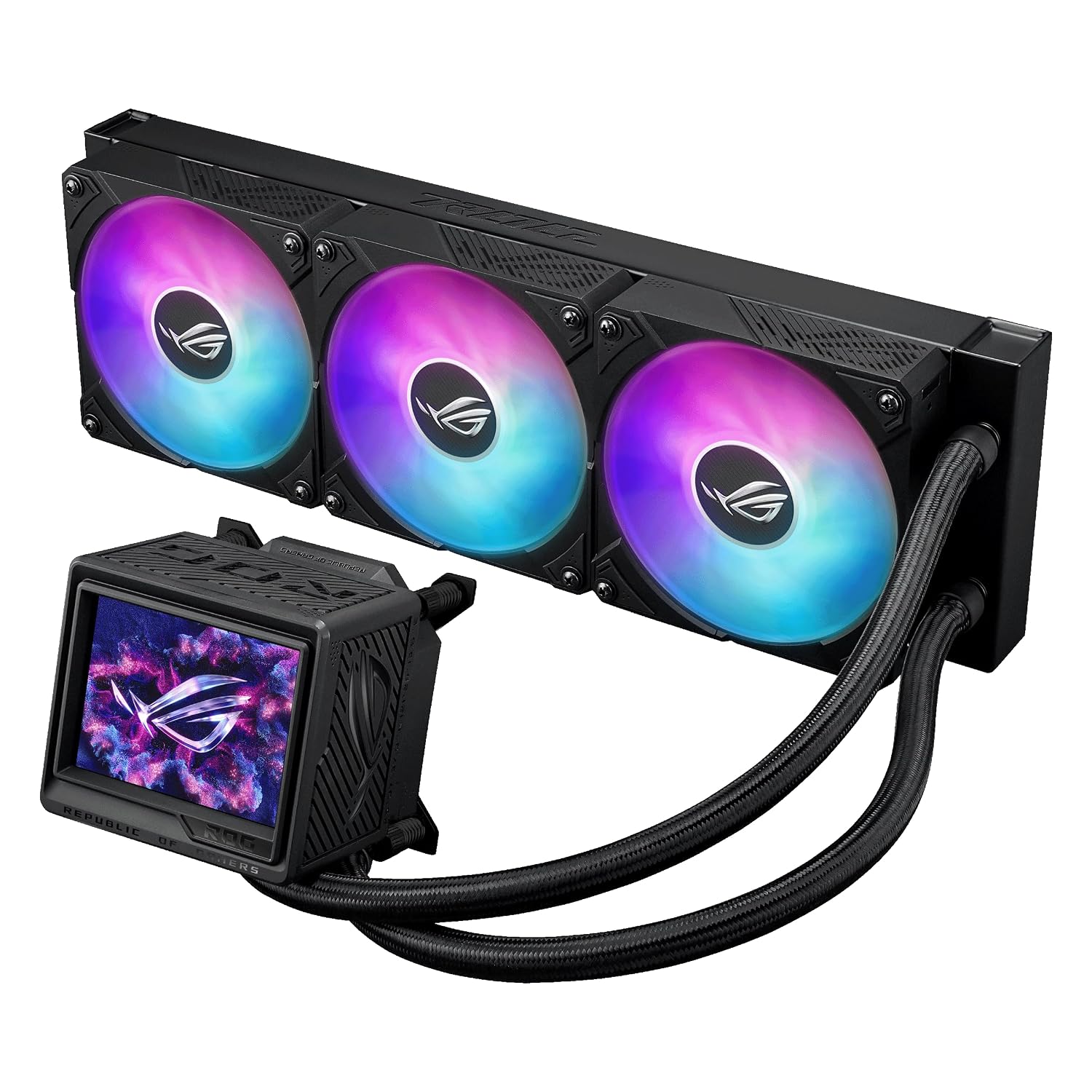 ASUS ROG Ryujin III ARGB Extreme 360mm AMD/Intel Gaming Liquid CPU Cooler view 2