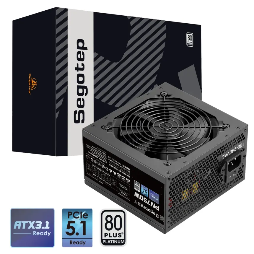 Segotep 750W Modular 80plus Platinum Gaming Computer ATX 3.1 Power Supply