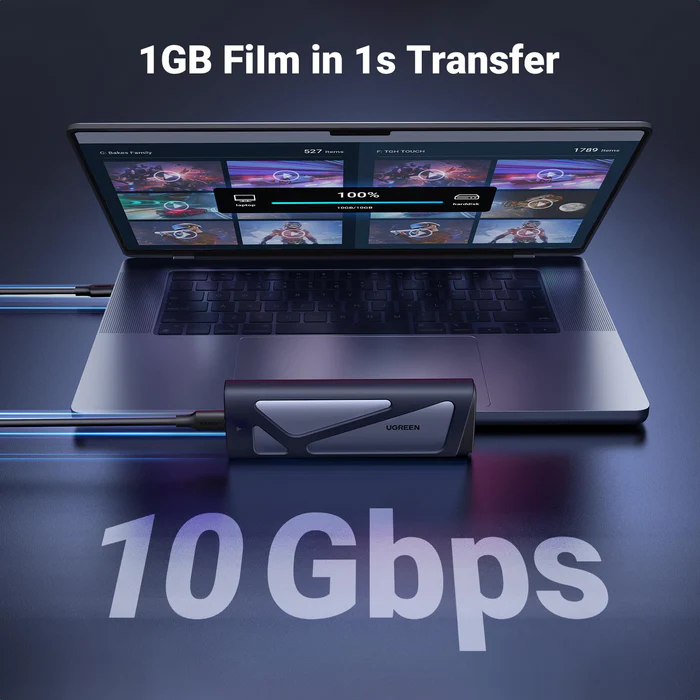 Accessory UGREEN M.2 NVMe SATA SSD Enclosure 10Gbps USB 3.2 Gen 2 view 5