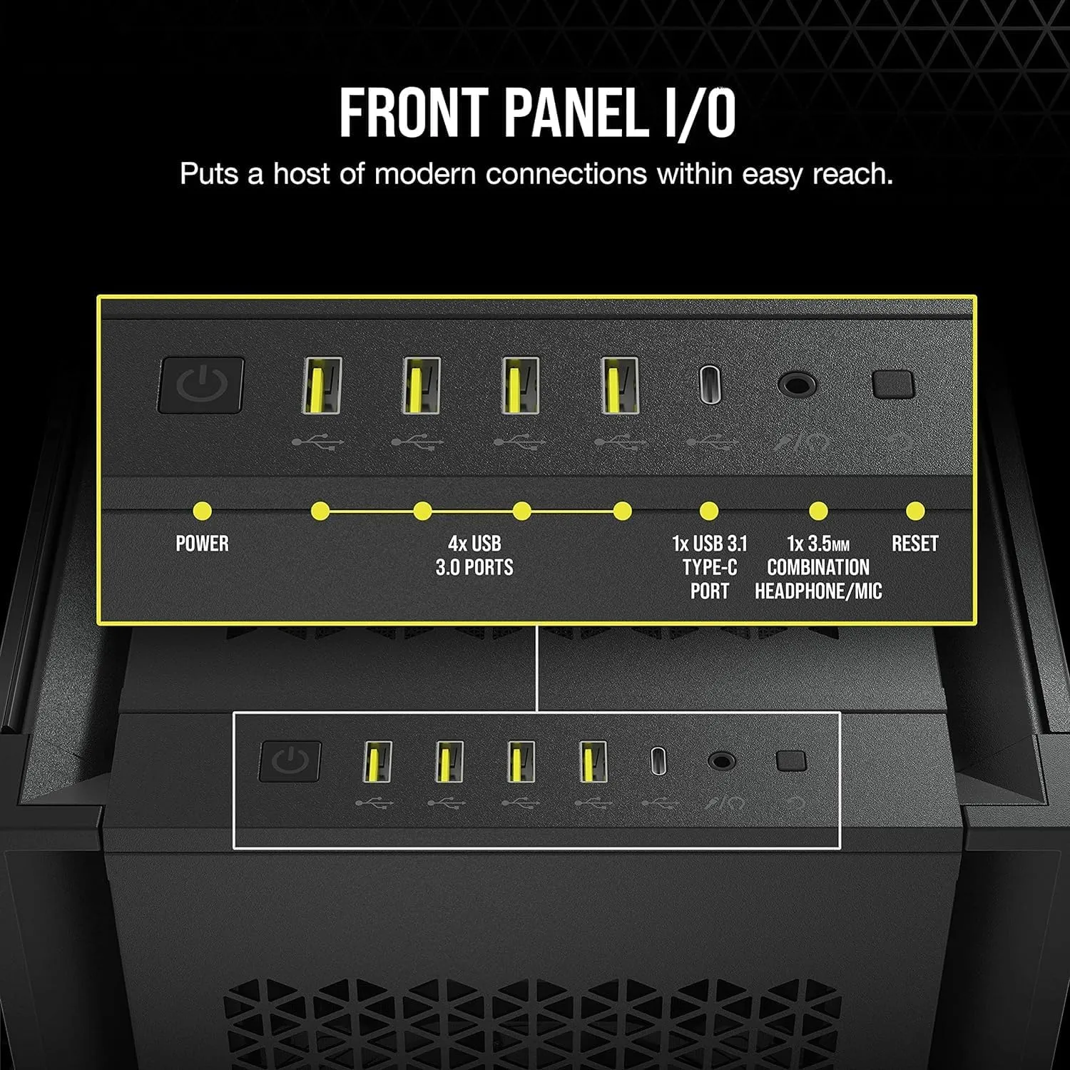 Case Corsair 7000D AIRFLOW Full-Tower ATX view 3