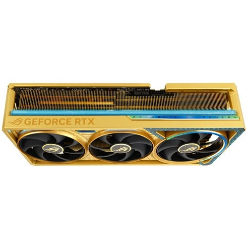 Asus ROG Astral GeForce RTX 5080 Dhahab CORE OC Edition Graphics Card PN-90YV0LV6-M0NM00 - PCIe 5.0 16GB GDDR7 Memory - Quad-Fan Cooling - Dual BIOS view 4
