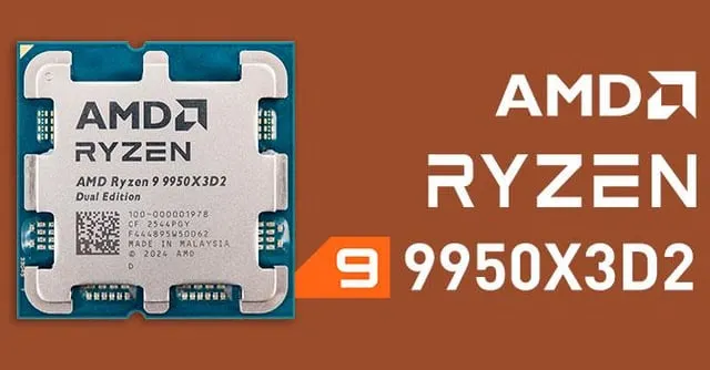 CPU AMD Ryzen 9 9950X 3D2 Dual Edition AM5 Processor - Tray