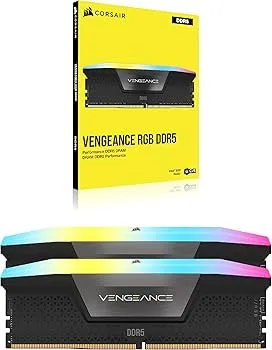RAM Corsair VENGEANCE RGB 96GB (2 x 48GB) DDR5 7200MHz CL40 Black view 2