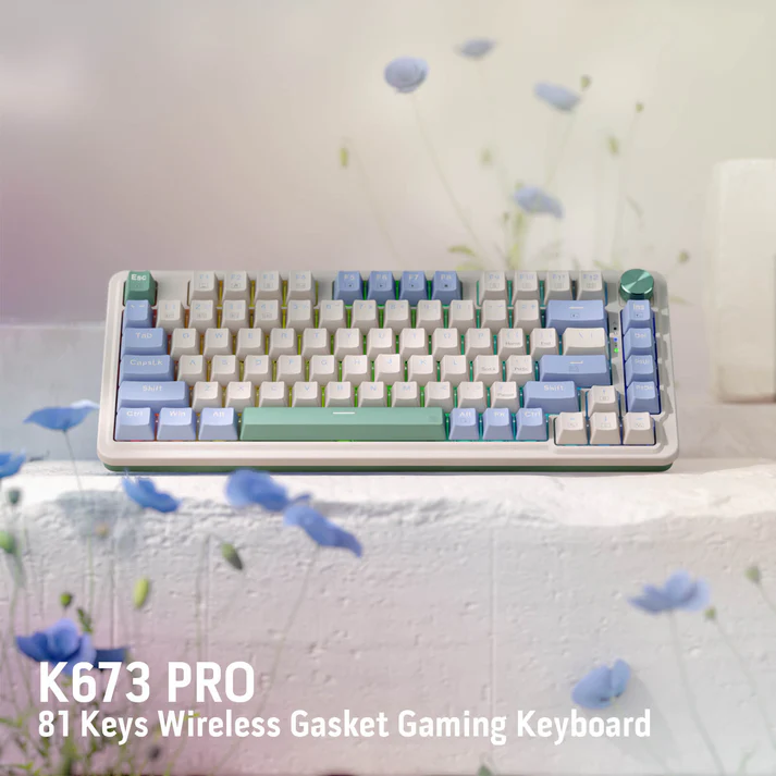 Keyboard Redragon K673 PRO UCAL 75% Wireless Gasket Mechanical view 3