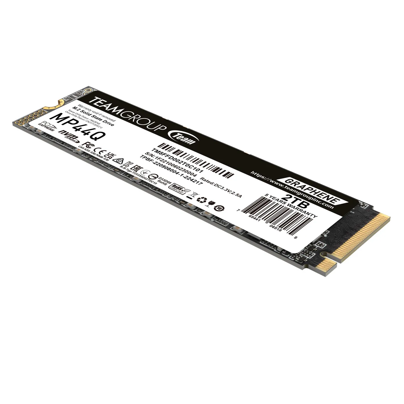 Storage TEAMGROUP SSD TEAMGROUP MP44Q 2TB NVMe M.2 PCIe 4.0 view 2