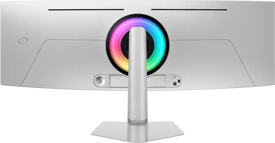 Samsung - 49" Odyssey OLED G9 (G93SD) Dual-QHD 240Hz 0.03ms G-Sync Compatible Curved Glare Free Gaming Monitor - Silver view 5