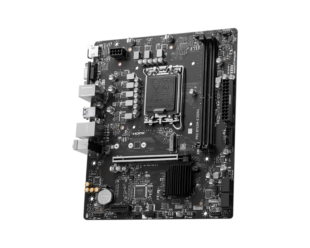 Motherboard MSI PRO B760M-E DDR4 view 2
