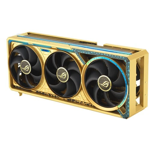 Asus ROG Astral GeForce RTX 5080 Dhahab CORE OC Edition Graphics Card PN-90YV0LV6-M0NM00 - PCIe 5.0 16GB GDDR7 Memory - Quad-Fan Cooling - Dual BIOS view 7