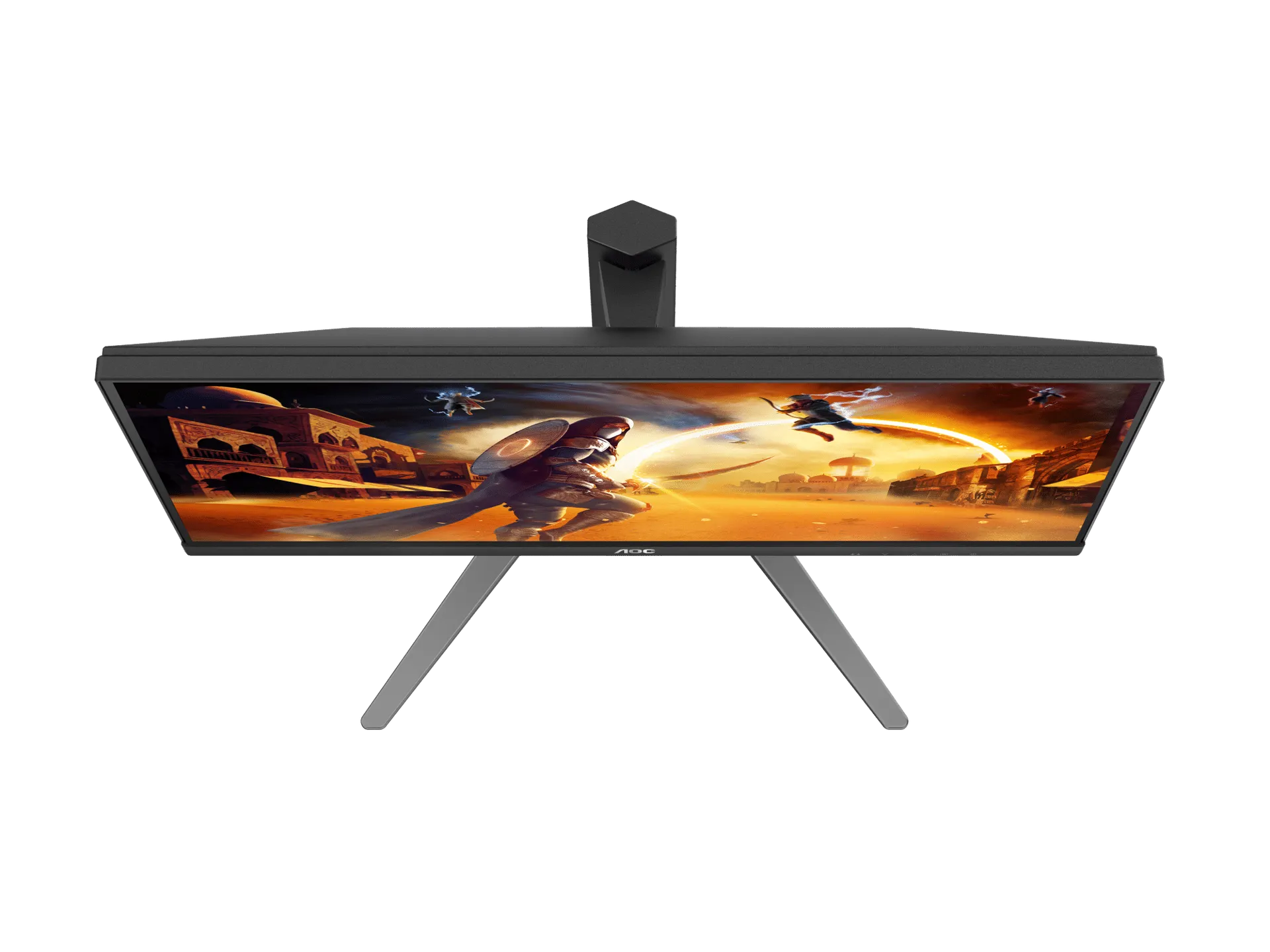 Monitor AOC Q27G4F 27 Frameless Ultra-Fast IPS Gaming, QHD 2560 X 1440, 180Hz, 0.5ms, HDMI 2.0, Display Port 1.4, MBR Sync, SNIPER SCOPE, SUPER COLOUR, G-Sync, Height Adjustable Stand, Tilt view 4