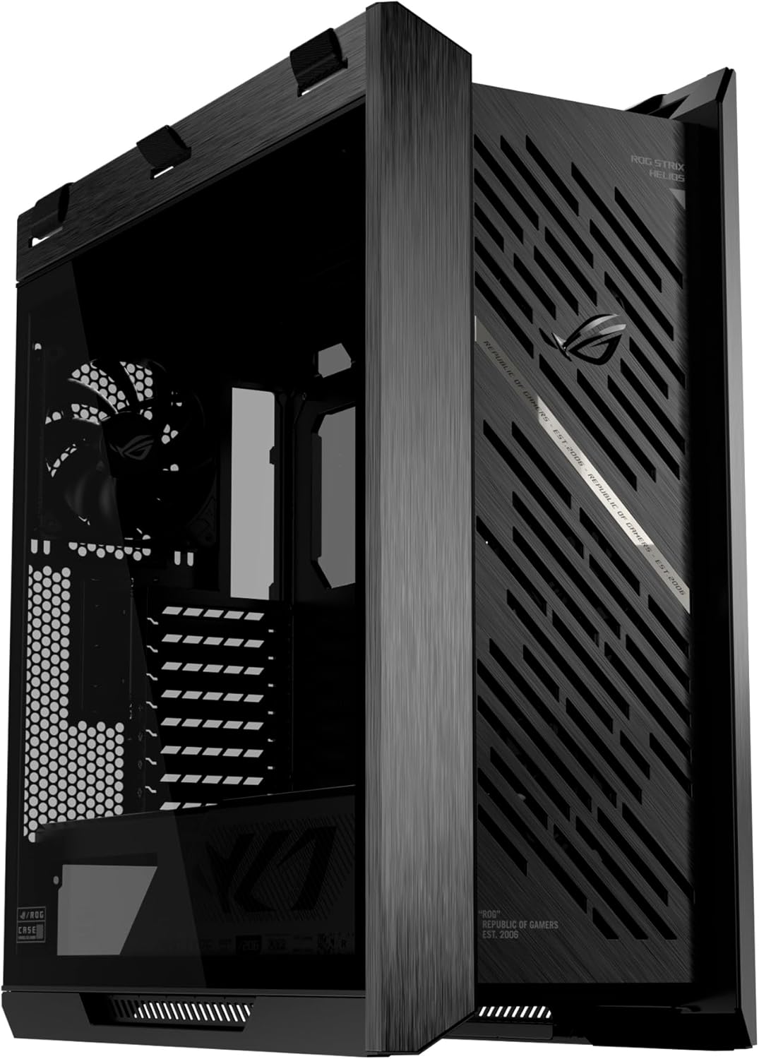 ASUS ROG Strix Helios II EATX Gaming PC case, with Dual Tempered Glass Side Panels, Support for Graphics Cards up to 450mm, Graphics Card Braces, Support up to 420mm