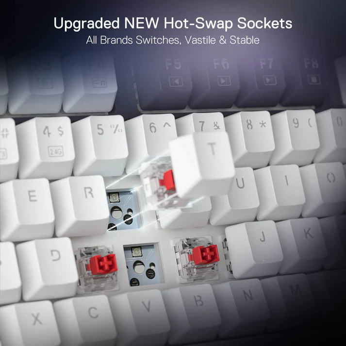 Keyboard Redragon K673 PRO UCAL 75% Wireless Gasket Mechanical view 6