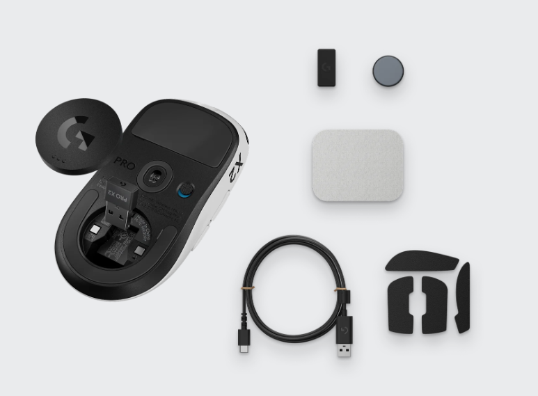 Mouse Logitech G PRO X2 SUPERSTRIKE Wireless Gaming - White & Black view 5