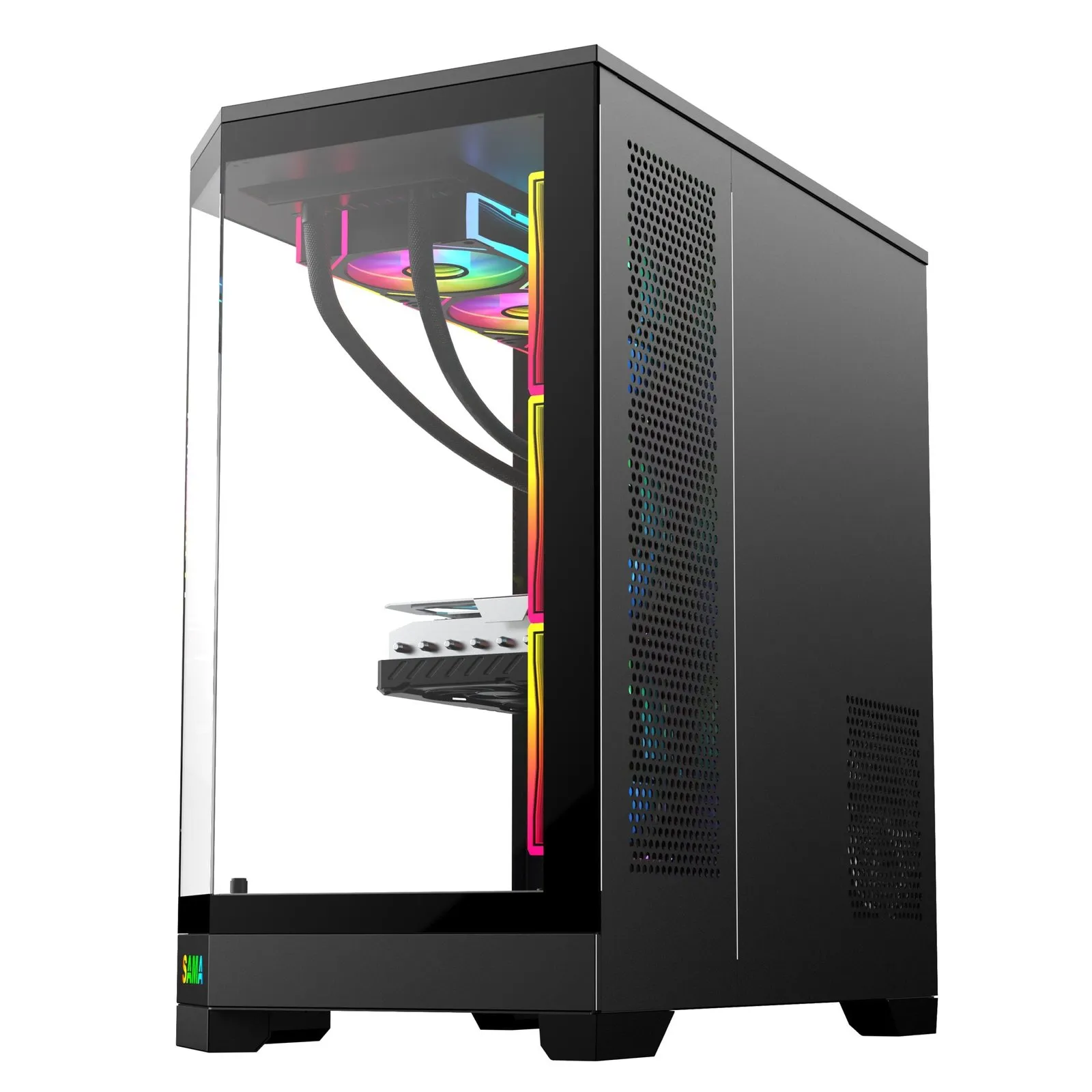 Case Sama 3021 Black ATX view 5