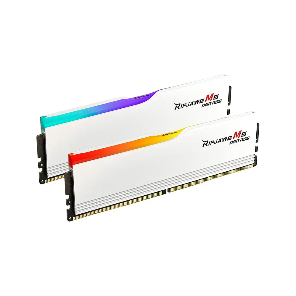 RAM G.SKILL Ripjaws M5 RGB 96GB (2 x 48GB) DDR5-6000MHz CL30 Black & White view 2