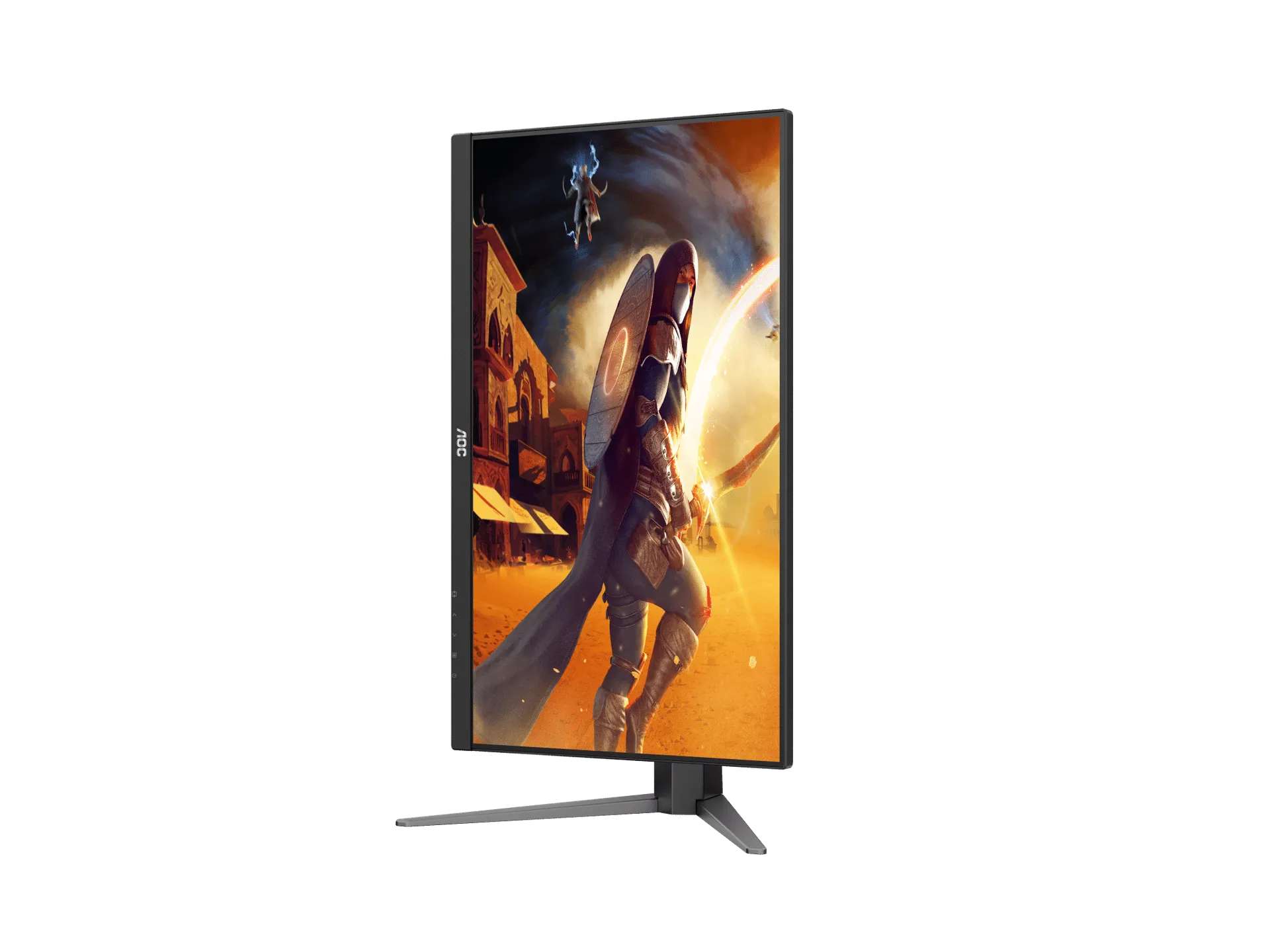 Monitor AOC Q27G4F 27 Frameless Ultra-Fast IPS Gaming, QHD 2560 X 1440, 180Hz, 0.5ms, HDMI 2.0, Display Port 1.4, MBR Sync, SNIPER SCOPE, SUPER COLOUR, G-Sync, Height Adjustable Stand, Tilt view 10