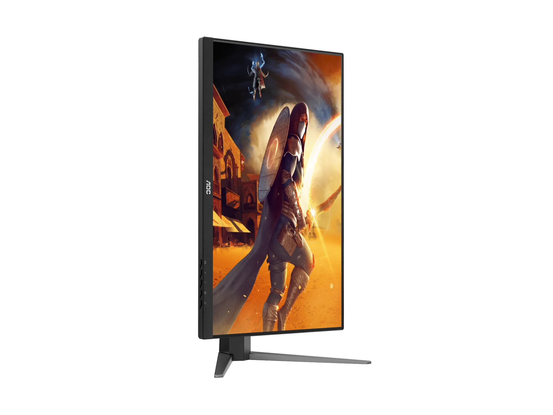 Monitor AOC Q27G4F 27 Frameless Ultra-Fast IPS Gaming, QHD 2560 X 1440, 180Hz, 0.5ms, HDMI 2.0, Display Port 1.4, MBR Sync, SNIPER SCOPE, SUPER COLOUR, G-Sync, Height Adjustable Stand, Tilt view 9