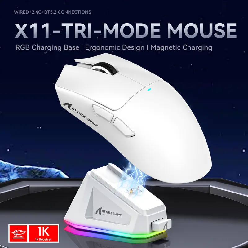 Mouse ATTACK SHARK X11 Wireless Gaming view 11