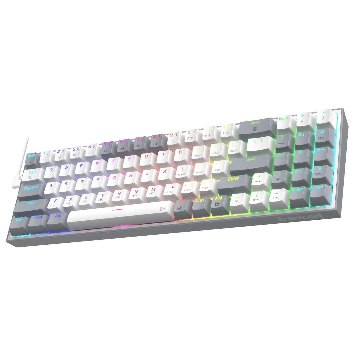 Keyboard Redragon K628WG Pollux 75% Wired Mechanical Gaming alternate