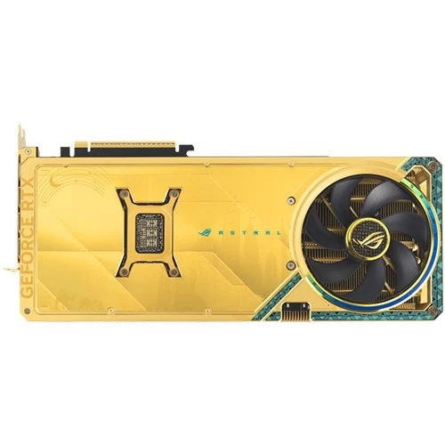 Asus ROG Astral GeForce RTX 5080 Dhahab CORE OC Edition Graphics Card PN-90YV0LV6-M0NM00 - PCIe 5.0 16GB GDDR7 Memory - Quad-Fan Cooling - Dual BIOS view 6
