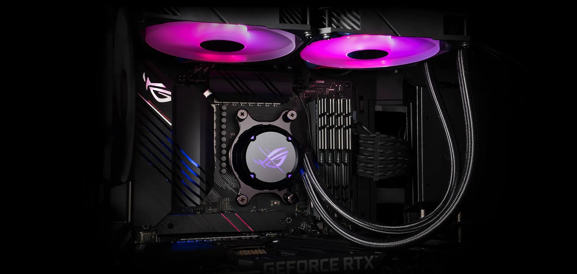 Cooler ASUS ROG Strix LC II 240 ARGB CPU Liquid view 3