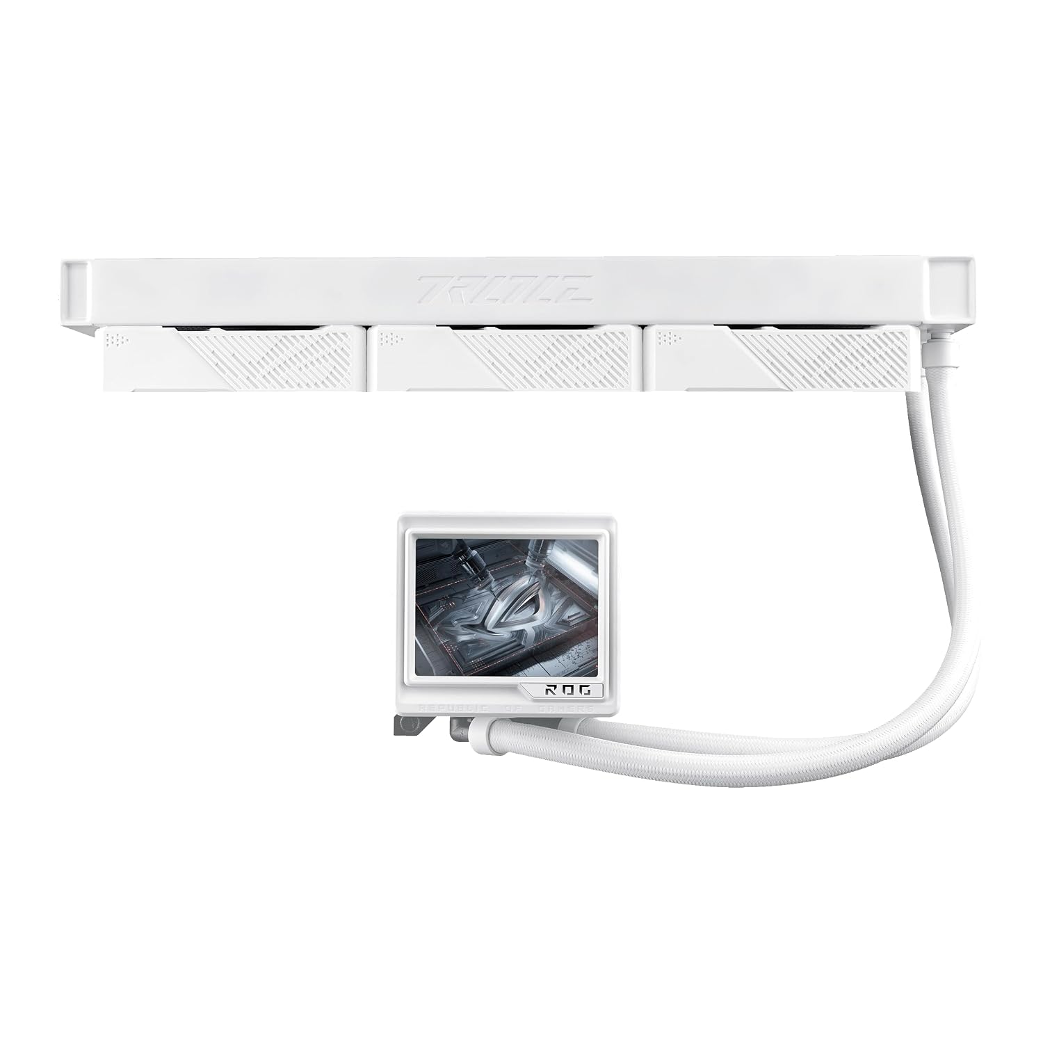 ASUS ROG Ryujin III ARGB Extreme White 360mm AMD/Intel Liquid CPU Cooler view 3