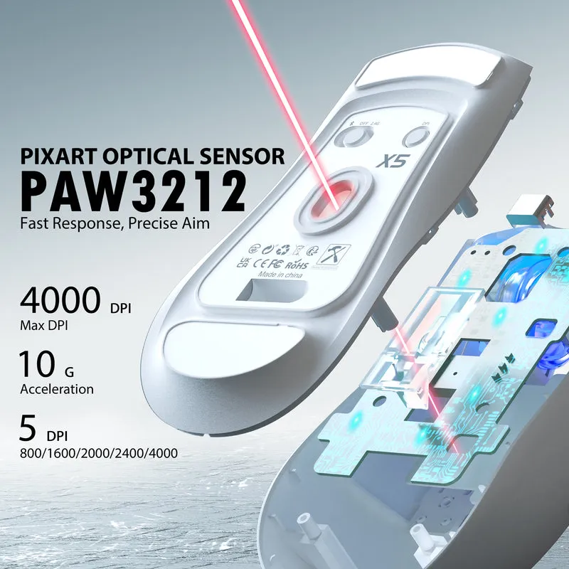 Mouse ATTACK SHARK X5 Wireless Gaming view 4