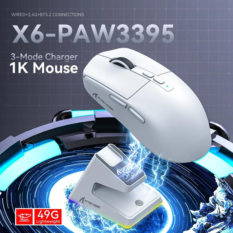 Mouse ATTACK SHARK X6 Wireless Gaming view 4