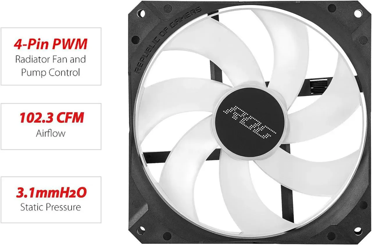 Cooler ASUS ROG Strix LC II 280 ARGB CPU Liquid view 5