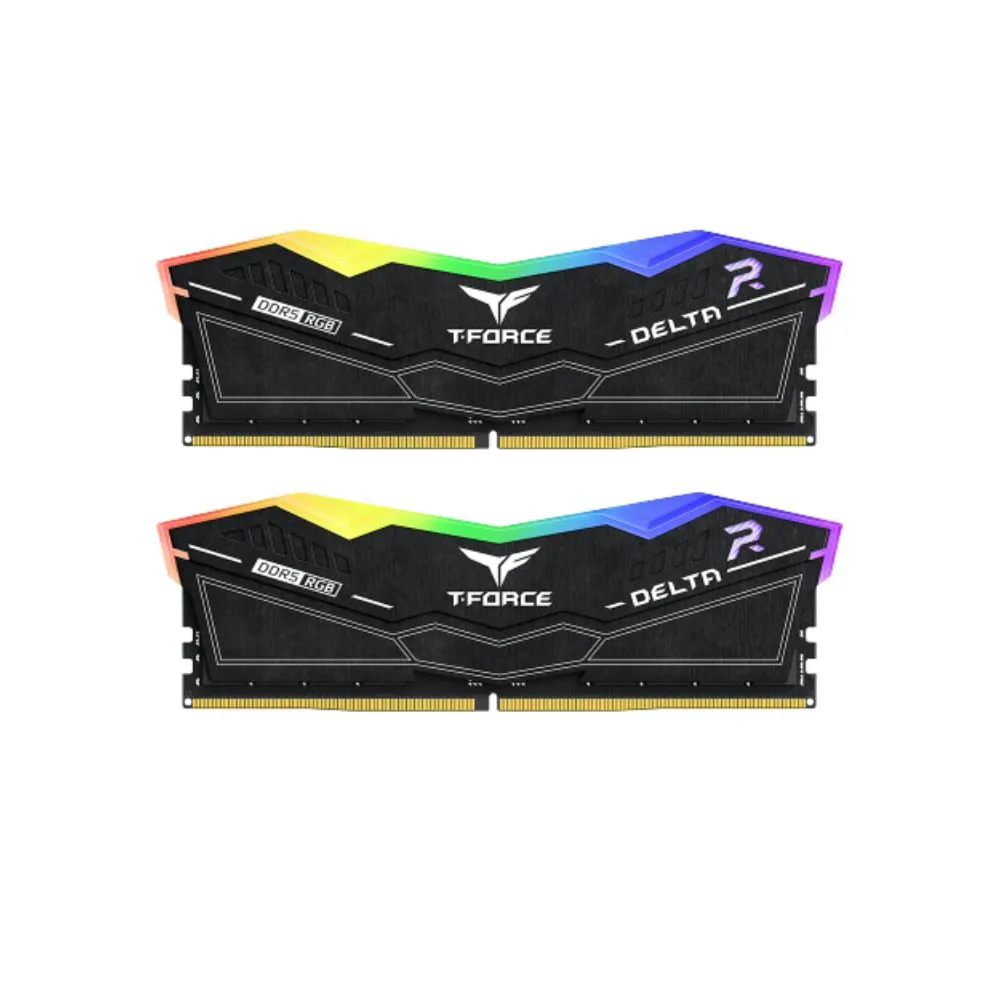 RAM TEAMGROUP T-Force Delta RGB DDR5 64GB (2 x 32GB) 6000MHz CL38 Black