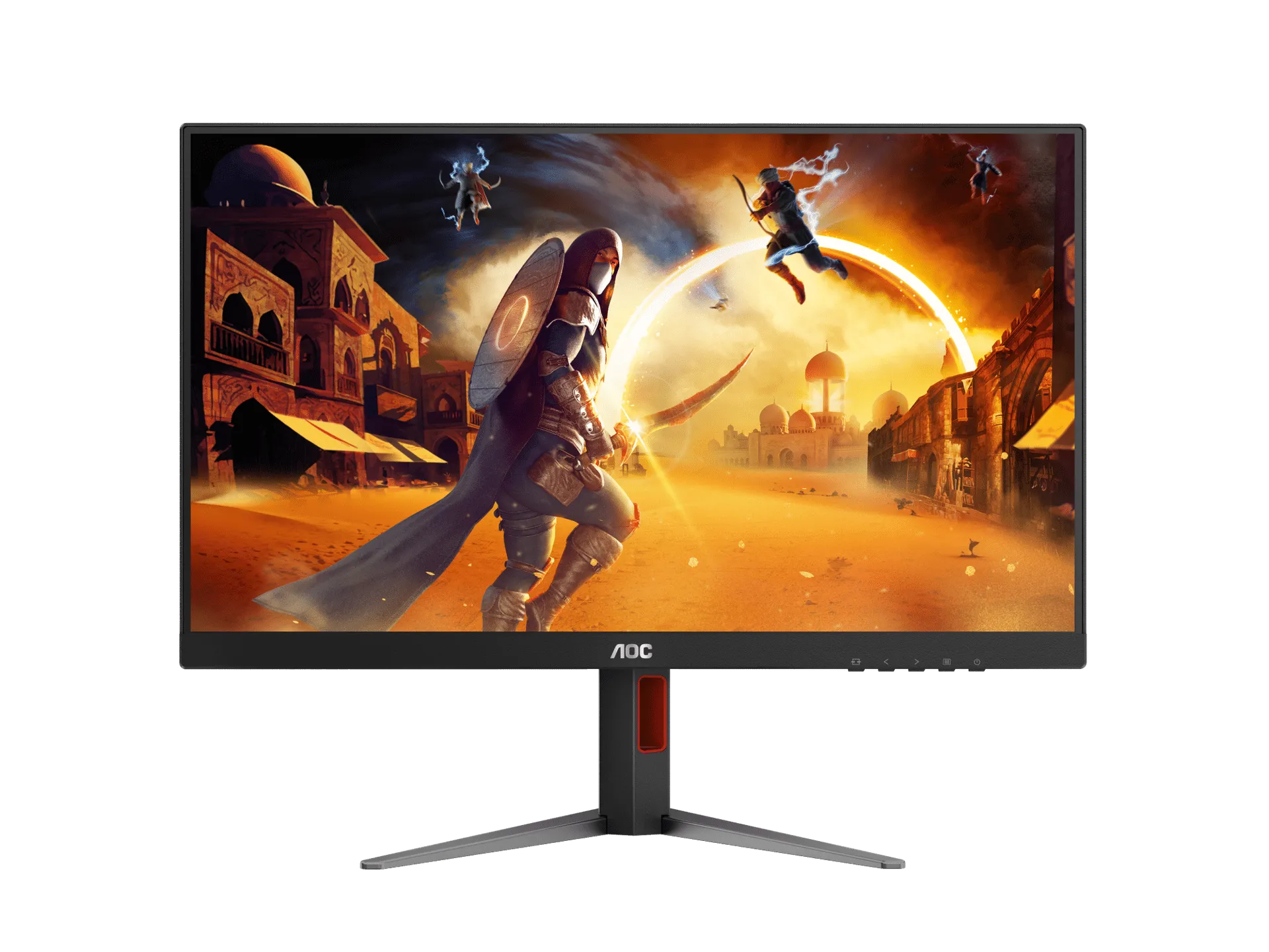 Monitor AOC Q27G4F 27 Frameless Ultra-Fast IPS Gaming, QHD 2560 X 1440, 180Hz, 0.5ms, HDMI 2.0, Display Port 1.4, MBR Sync, SNIPER SCOPE, SUPER COLOUR, G-Sync, Height Adjustable Stand, Tilt