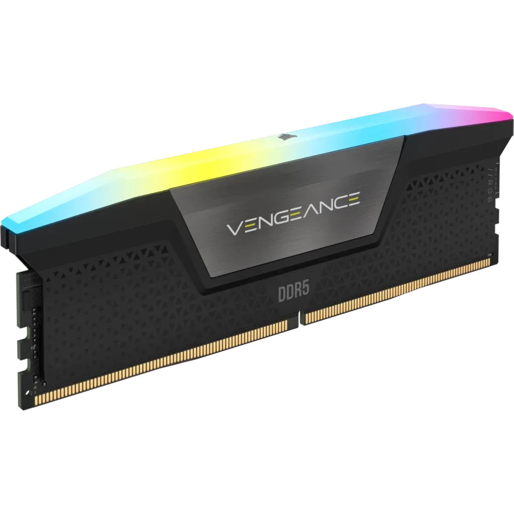 RAM Corsair VENGEANCE RGB 96GB (2 x 48GB) DDR5 7200MHz CL40 Black view 3