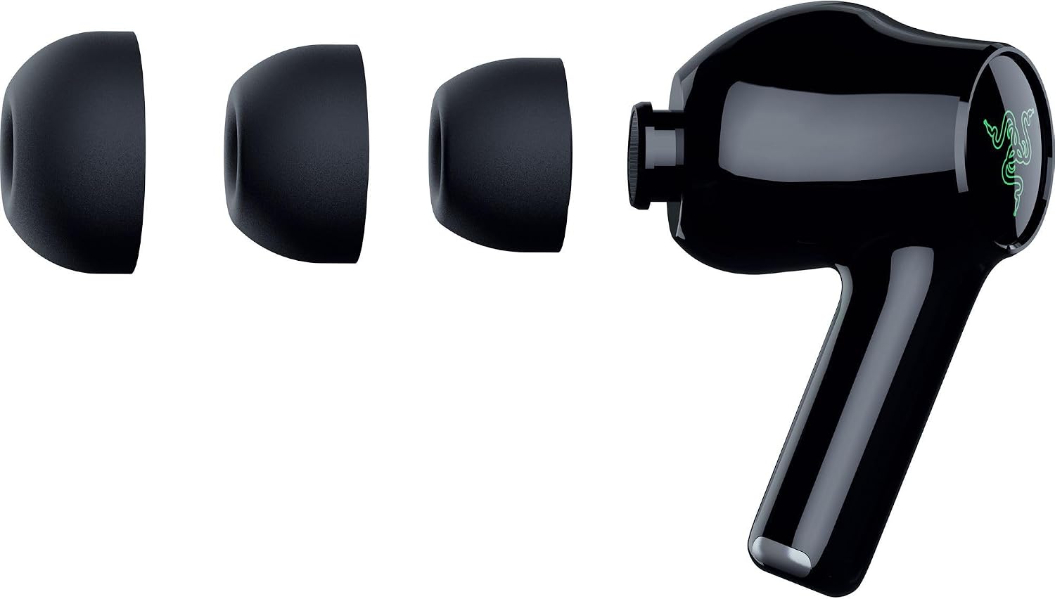 Razer Hammerhead V3 HYPERSPEED  USED Wireless Multi-Platform ANC Gaming Earbuds, Black 2.4GHz & Bluetooth 6.0, 40 Hr Battery, THX Spatial Audio, for Smartphones, PC, Laptop, Tablet, PS5, Steam Deck view 3