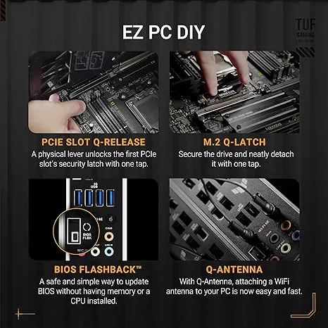 Motherboard ASUS TUF GAMING B850M-PLUS WIFI view 3