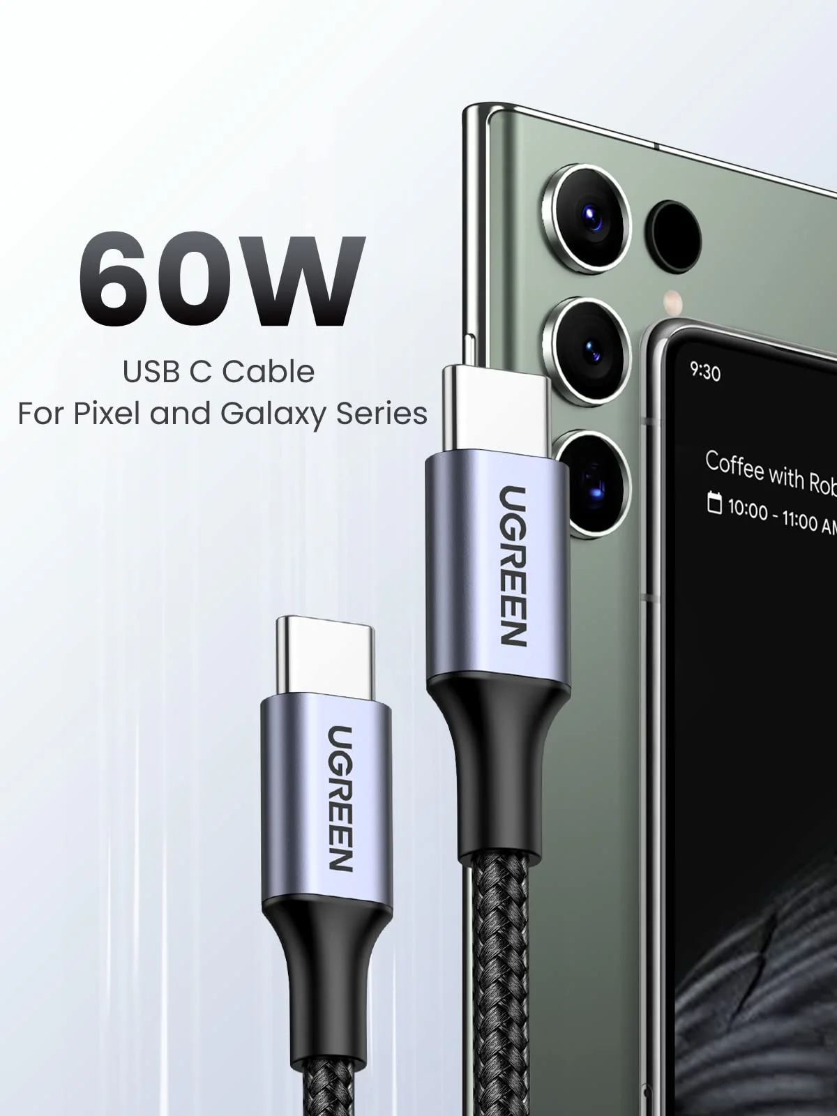 Accessory UGREEN video converter USB Type C - HDMI / VGA white view 12