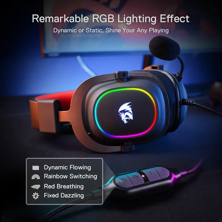 Headset Redragon H510 Zeus X RGB Gaming view 6