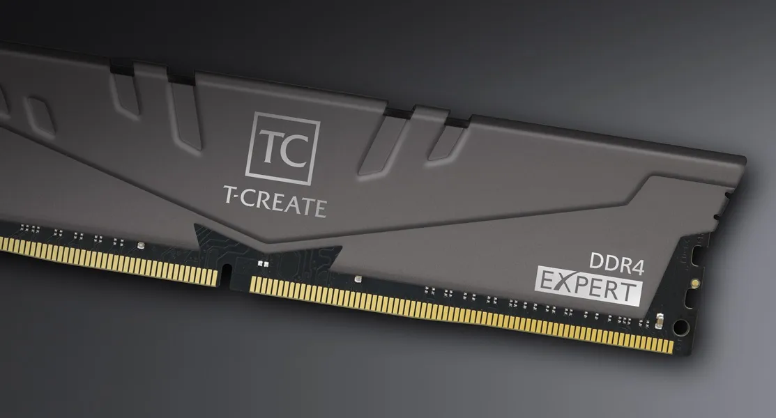 RAM TEAMGROUP T-FORCE T-CREATE EXPERT DDR4 32GB (2 x 16GB) 3600MHz Desktop Memory view 3
