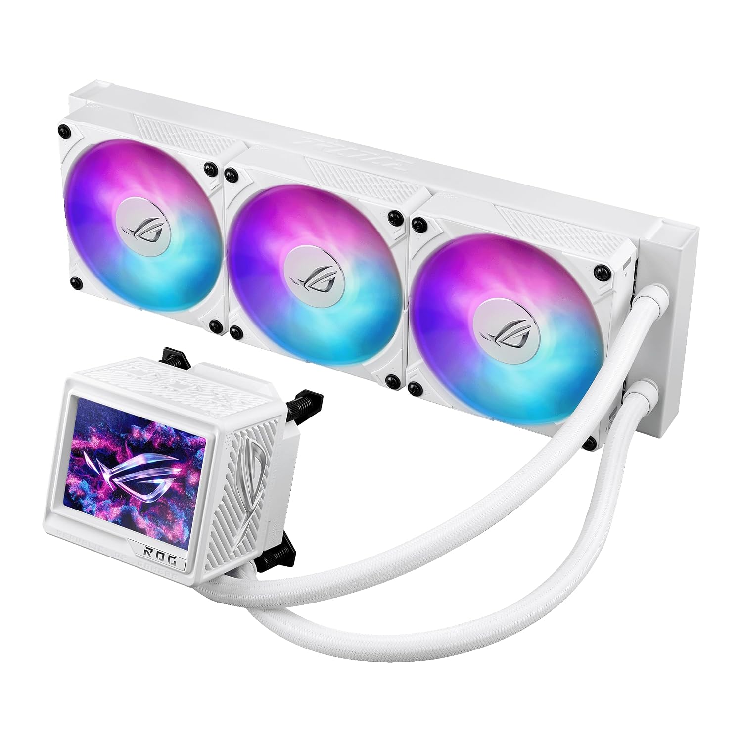 ASUS ROG Ryujin III ARGB Extreme White 360mm AMD/Intel Liquid CPU Cooler view 2