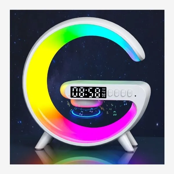 Speaker Smart Wireless Charging Alarm Clock with Bluetooth alternate