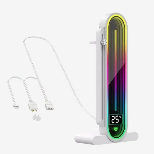 Stand AOSOR GH3 Pro RGB GPU Holder White