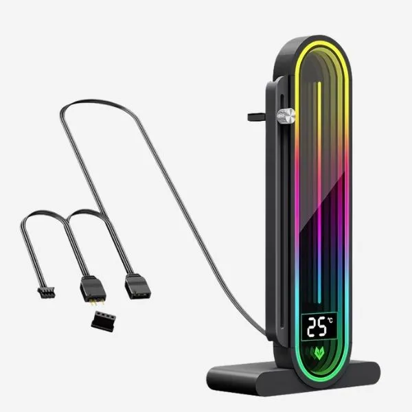 Stand AOSOR GH3 Pro RGB GPU Holder Black