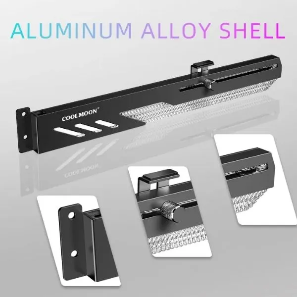 Stand Holder Coolmoon GT8 Graphics GPU Black alternate