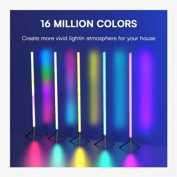 Accessory LED RGB Floor Standing Lamp for Living Room Home Decor Remote control+APP control 105cm view 3