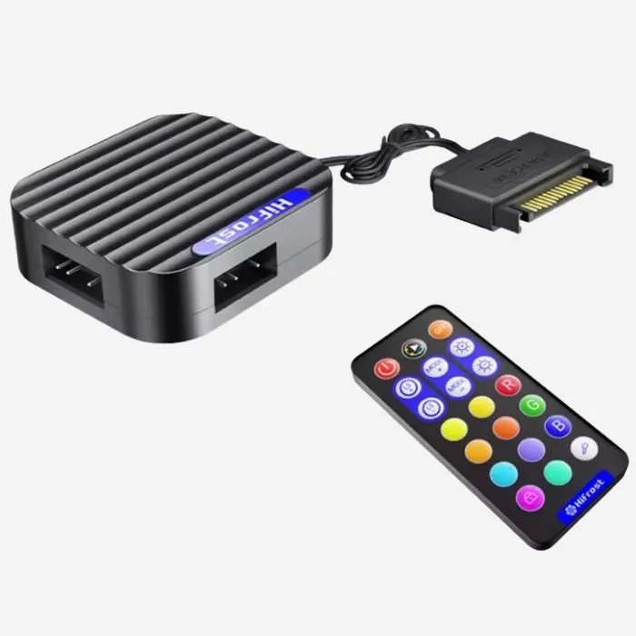Accessory Computer 5V3 pin to SATA fan controller wireless remote control mini magnetic expansion hub ARGB controller