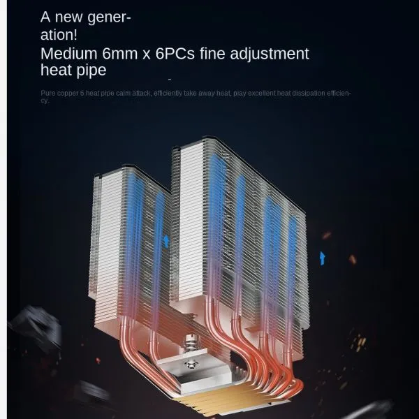 Accessory Cooler Master Hyper 620S Dual Tower CPU Air view 3