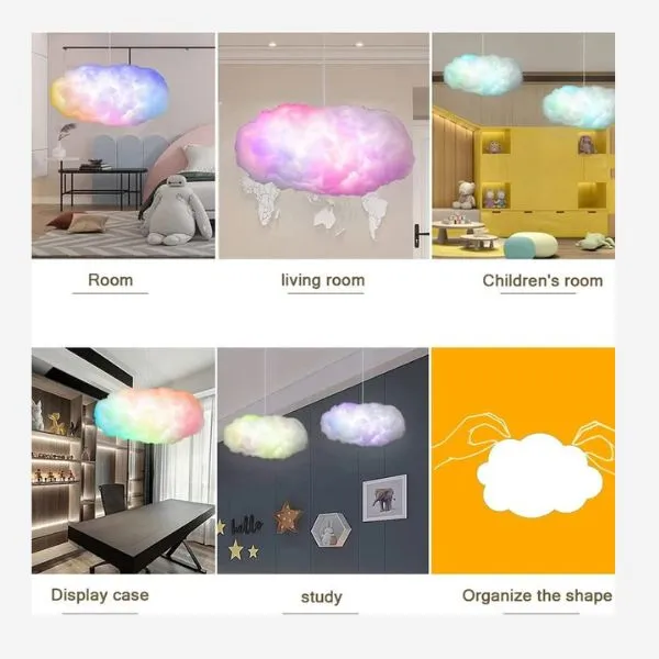 Accessory Lichaser RGB Cloud Led Lights with 2.4G Remote and Bluetooth APP Changing alternate
