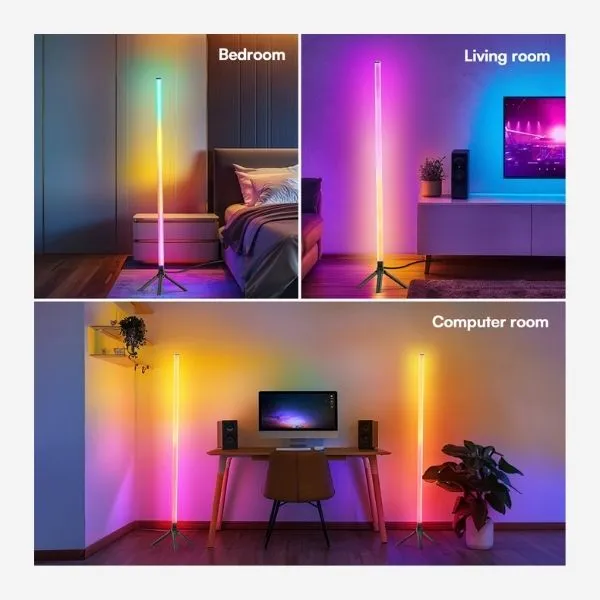 Accessory LED RGB Floor Standing Lamp for Living Room Home Decor Remote control+APP control 105cm alternate