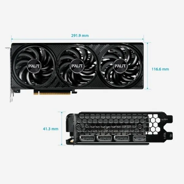 Graphics Card Palit RTX 5060 INFINITY 3 OC 8GB GDDR7 view 3