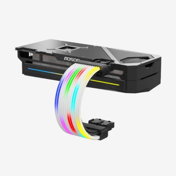 Accessory CoolMoon Computer GPU-38 ARGB Luminous liner Graphics Card Neon Line Controller Not Included Meteor view 5