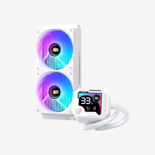 Cooler Lovingcool AK-W240-03 Liquid Cooler Temperature Display White
