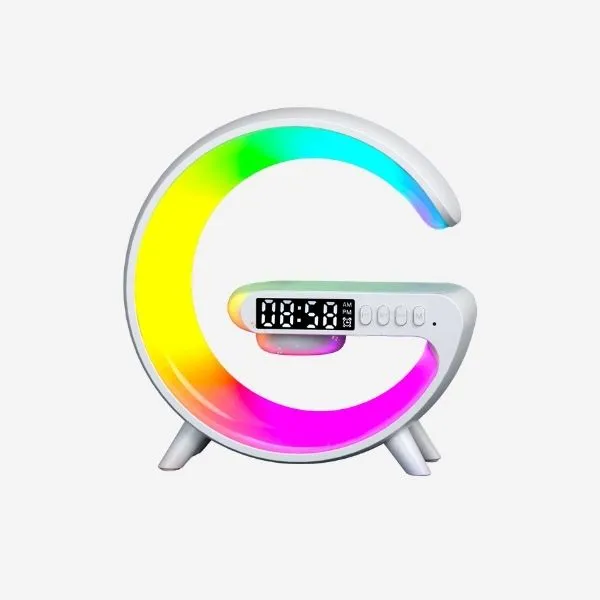Speaker Smart Wireless Charging Alarm Clock with Bluetooth